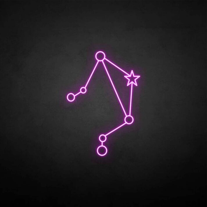 'Libra' neon sign