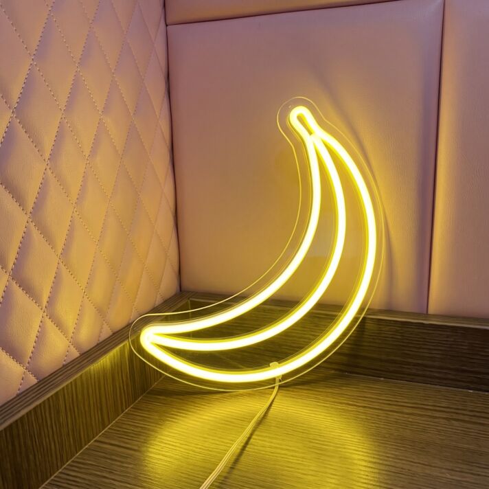 Banana Neon Sign for Fun and Whimsical Decor