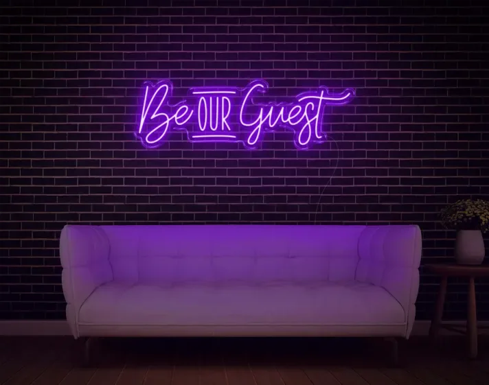 Be Our Guest Neon Sign
