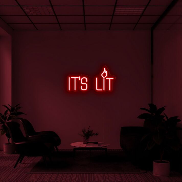 Its Lit Neon Sign for Party Decor