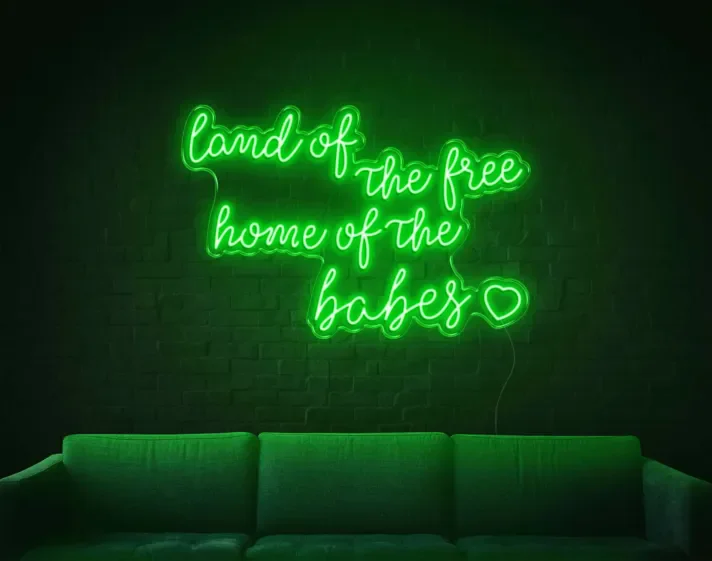 Land Of The Free LED Sign