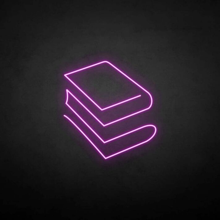 'Book' neon sign