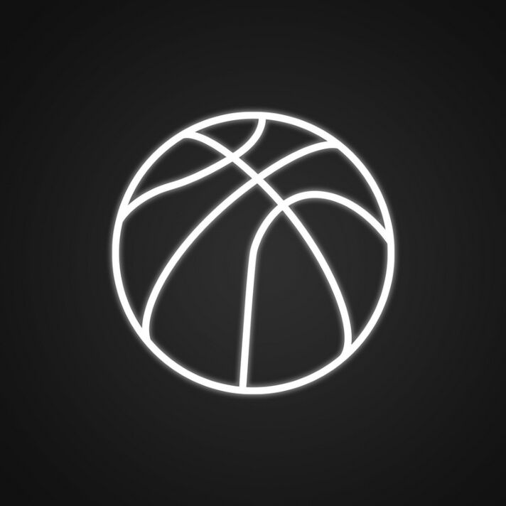 Basketball Neon Sign for Sports Lovers and Game Rooms