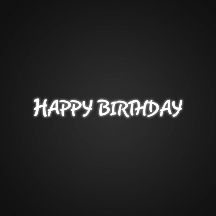 Happy Birthday Neon Sign for Birthday Celebrations