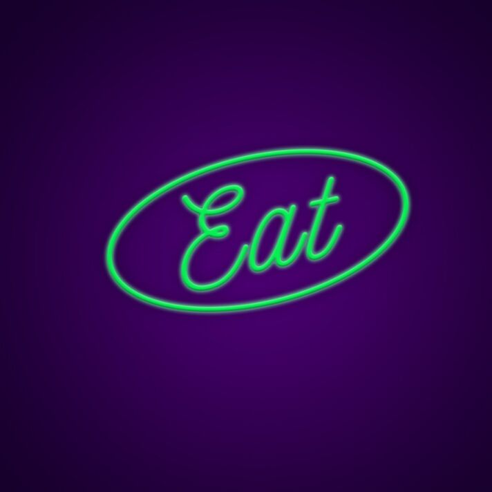 Eat Neon Sign for Kitchens and Restaurants