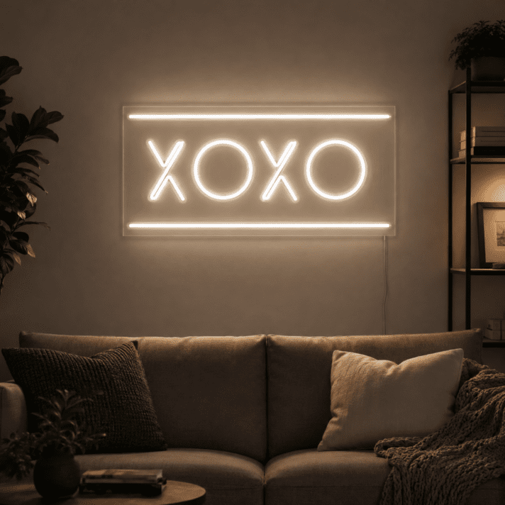 Xoxo Neon Sign for Romantic Decor