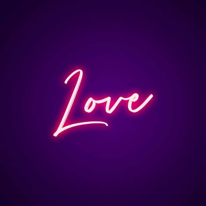 Love Neon Sign for Romantic Settings