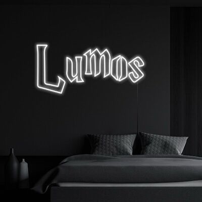 Lumos Neon Sign for Harry Potter Fans