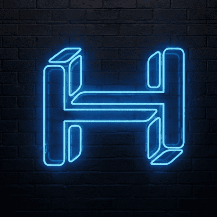 H Custom Neon Sign V2 for Personalized Decor