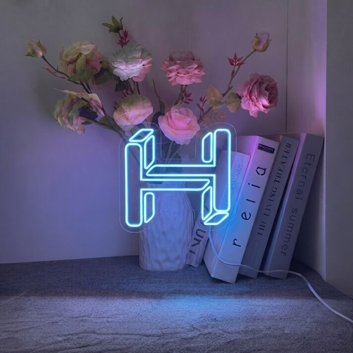 H Custom Neon Sign V2 for Personalized Decor