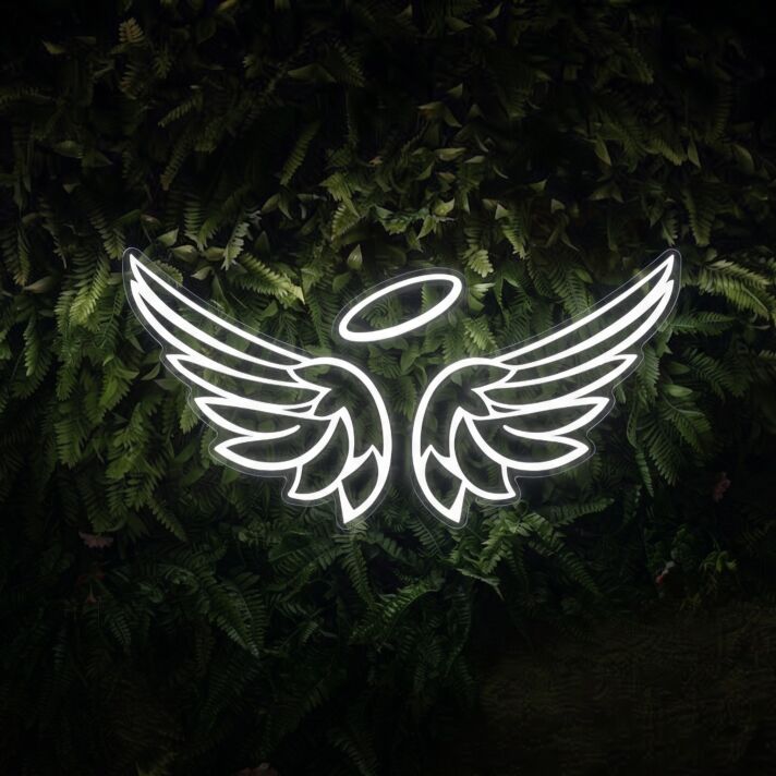 Angel Wings Sign Neon Sign for Heavenly Decor