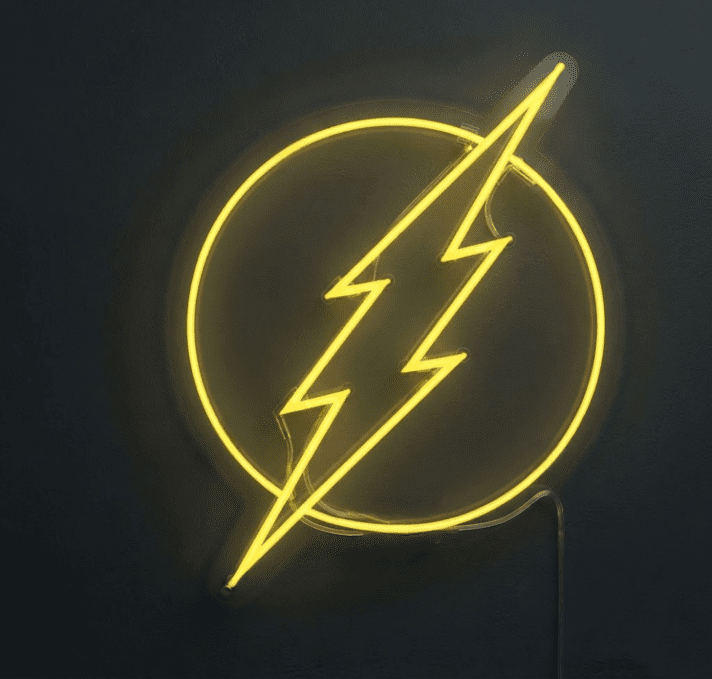 Superhero Neon Sign for Kids Decor