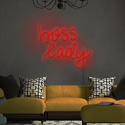 Boss Lady Neon Sign for Empowering Spaces