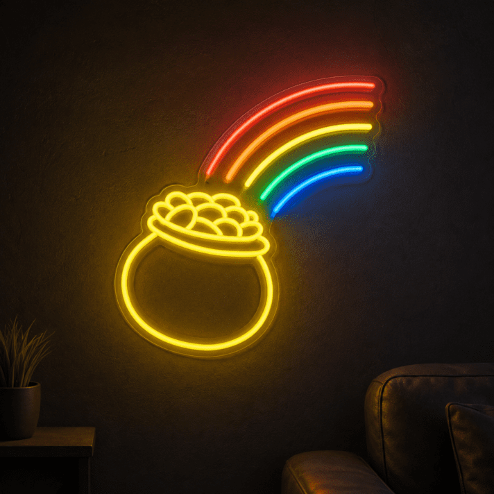 Pot Of Gold Neon Sign Add a lucky touch to your decor