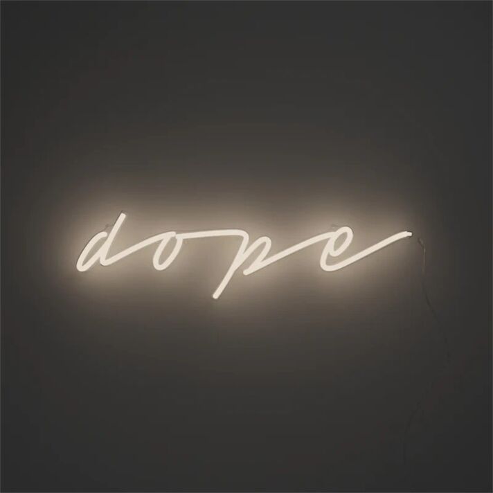 Brighten up Your Bar, Office, or Gaming Room with the Mini Dope LED Neon Sign.