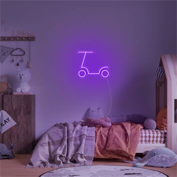 Light Up Your Ride: Perfect for Garage, Room Decor, and Themed Parties with Scooter LED Neon Sign.