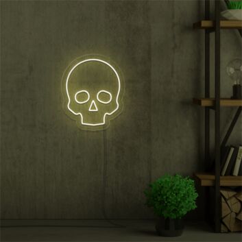 Skull Outline LED Neon Sign