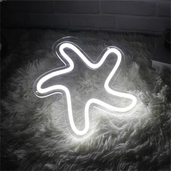 Brighten Up Your Space: Perfect for Home Decor, Parties, and Beach-Themed Events with Starfish LED Neon Sign.