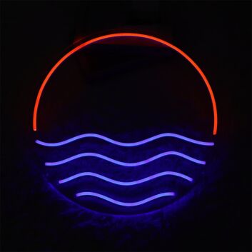 Brighten Up Your Space: Sun Ocean LED Neon Sign for Bars, Home Decor, and Special Celebrations.