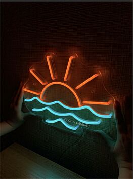 Brighten Your Office, Store, or Cozy Nights with the Versatile Sunrise LED Neon Sign