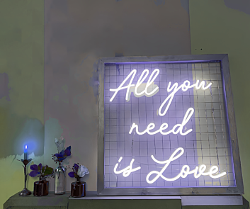 All You Need Is Love Neon Sign