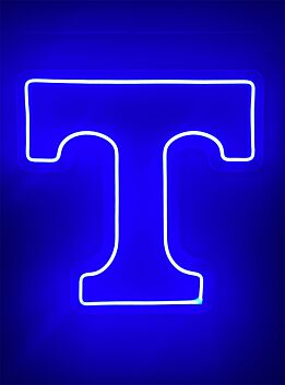 Brighten Up Your Bar, Office, or Home Decor with the Stylish T Logo LED Neon Sign.