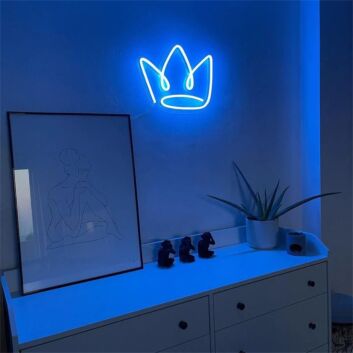Brighten Your Bar, Wedding, and Home Décor with The Crown LED Neon Sign.