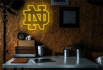 Brighten Your Game Day Celebrations and Man Cave with the University Of Notre Dame LED Neon Sign.