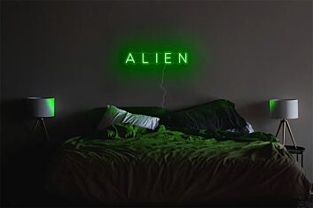 Brighten Your Space: Wall Decor Home Alien LED Sign LED Neon Sign - Perfect for Bars, Parties, and Home Office Vibes.