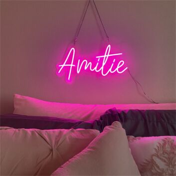 Amitie Script LED Neon Sign