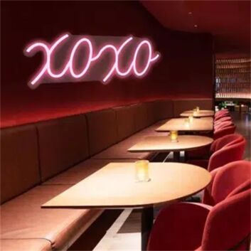 Brighten Up Your Space: Xoxo Bar Decor LED Neon Sign for Weddings, Parties, and Chic Office Ambiance.