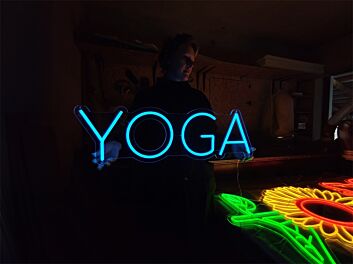 Brighten Your Yoga Space: Perfect for Studios, Home Decor, and Relaxation Zones with Yoga LED Neon Sign.