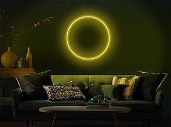 Elevate Your Meditation Space or Yoga Studio Ambiance with Zen Circle LED Neon Sign.