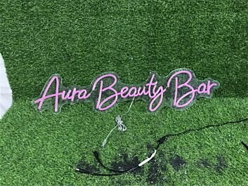 Aura Beauty Bar Custom LED Neon Sign
