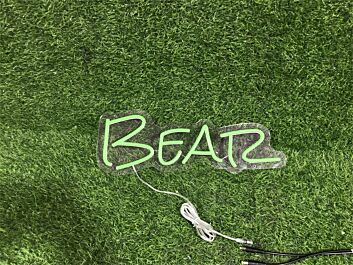 Brighten Up Your Space: Custom Bear LED Neon Sign, Perfect for Home Decor, Weddings, and Bars