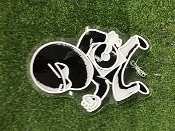 Brighten Your Business or Celebrate in Style: Customized Uv Logo Cd Thief LED Neon Sign for Office, Bars, and Weddings.