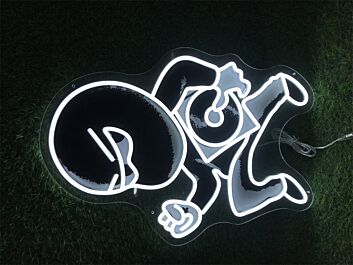 Brighten Your Business or Celebrate in Style: Customized Uv Logo Cd Thief LED Neon Sign for Office, Bars, and Weddings.