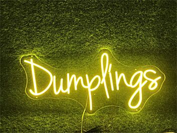 Brighten Up Your Restaurant, Bar, or Food Truck with the Vibrant Dumplings LED Neon Sign - Perfect for Adding a Unique Touch to Any Dining Experience.