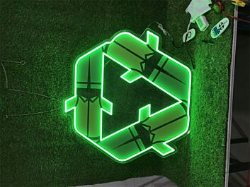 Brighten Your Office, Storefront, or Bar: Environmental Logo UV Print LED Neon Sign Perfect for Creating an Inviting Atmosphere