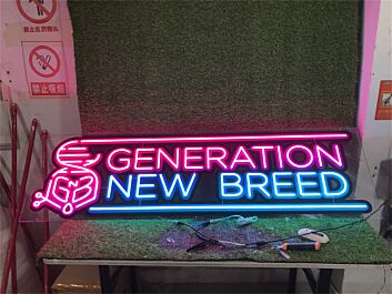 Bring Your Space to Life: Generation New Breed Custom UV LED Neon Sign for Bars, Weddings, and Home Decor