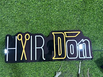 Hair Don Scissors Custom LED Neon Sign