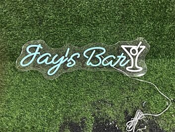 Jay's Bar Cocktail Custom LED Neon Sign