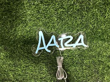 Brighten Your Space: From Office to Wedding, Enhance Any Occasion with Personalize Custom Aara LED Neon Sign.