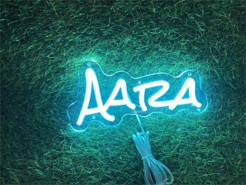 Brighten Your Space: From Office to Wedding, Enhance Any Occasion with Personalize Custom Aara LED Neon Sign.