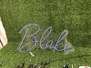 Brighten Up Your Space - Perfect for Weddings, Home Decor, and Bars with Personalize Custom Blake LED Neon Sign.