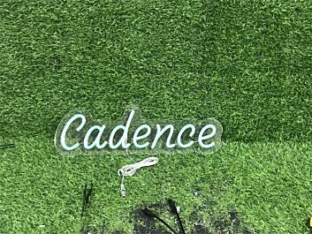 Enhance Any Space from Bars to Weddings with the Personalize Custom Cadence LED Neon Sign.