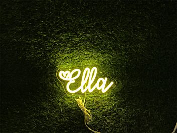 Bring Your Space to Life: Personalize Custom Ella LED Neon Sign for Home Decor, Stylish Offices, and Vibrant Event Highlights