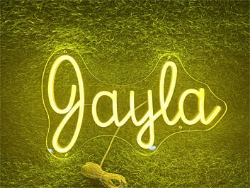 Enhance Your Space: Personalize Custom Jayla LED Neon Sign for Weddings, Parties, and Office Decor.