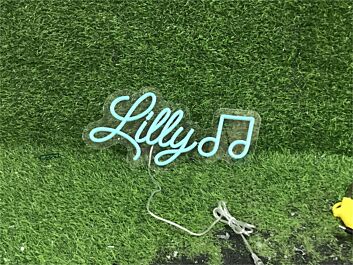 Elevate Your Space: Personalize Custom Lilly With Note LED Neon Sign for Home Decor, Weddings, and Bars