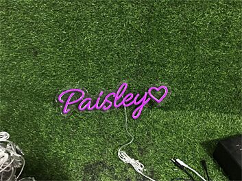 Elevate Your Space: Personalize Custom Paisley LED Neon Sign for Weddings, Bars, and Home Décor